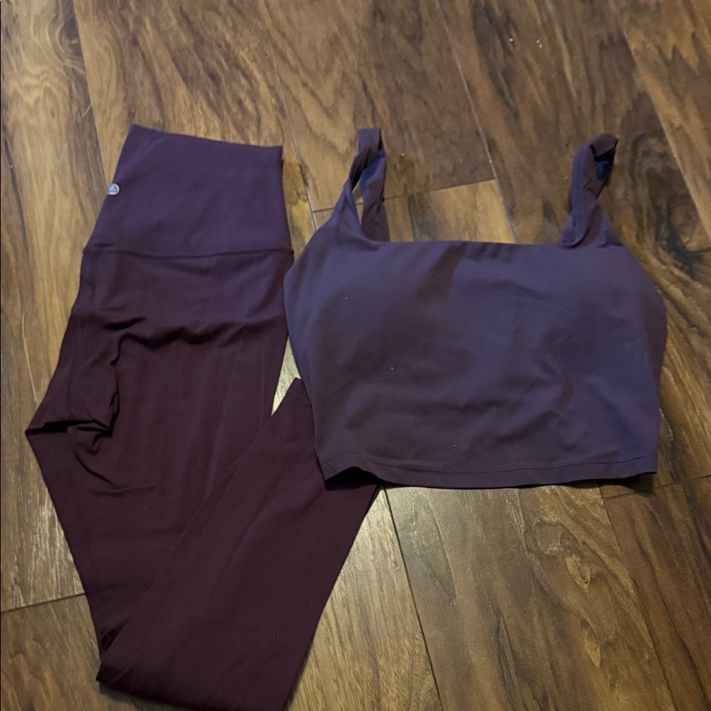 CRZ YOGA Deep Purple Activewear Set